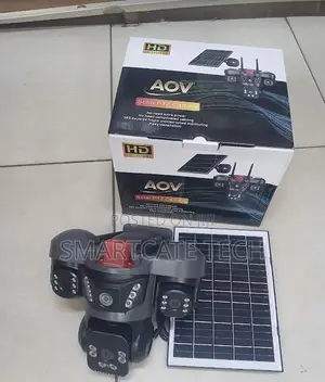 AOV Smart Triple Lens 4G Solar CCTV Camera (V380)