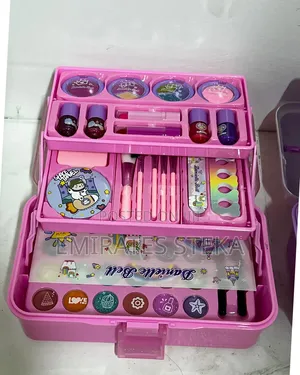 Non-Toxic Kids Makeup Kit Toy - Washable Princess Cosmetic Set