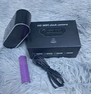 Home Security WiFi Alarm Table Clock Hidden Camera