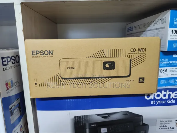 Epson CO-W01 WXGA 3LCD Projector 3000 Lumens - 1