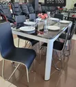 Executive Marble Glass Top Dining Table (6 Seater) - 1