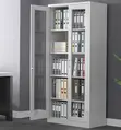 GE Full Glass 2-Door Steel Filing Cabinet - White - 2