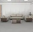 Seti ya Sofa ya Ofisi ya Ngozi ya Viti 5 Iliyoagizwa - 4