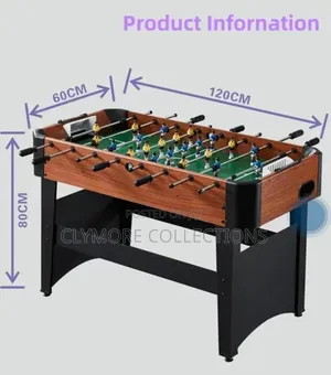 Standard Size Foosball Table - Free-Standing Table Soccer Set