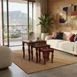 Executive Triplet Coffee Table for Home Office Meetings - 1