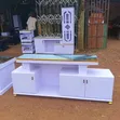 Brand New White TV Stand with Shelves - 4