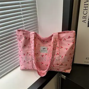 Large Cherry Commuter Tote Bag