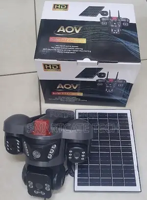 V380 Pro 4G Solar Triple Lens PTZ HD Security Camera