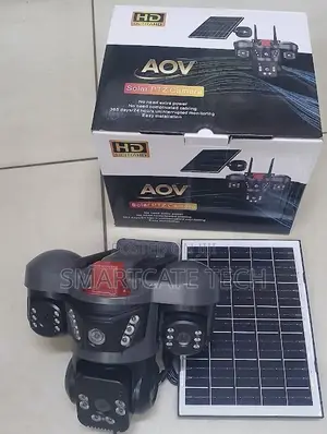 AOV V380Pro Triple Lens Solar 4G CCTV Camera