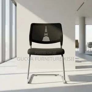 Office Chair: Mesh + Fabric Visitor Chair