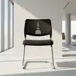 Office Chair: Mesh + Fabric Visitor Chair - 1