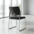 Office Chair: Mesh + Fabric Visitor Chair - 5