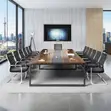 Brown Boardroom Conference Table - 4