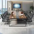 Brown Boardroom Conference Table - 5