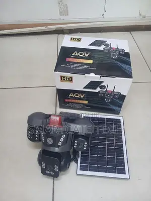 AOV V380 Triple Lens 4G Solar CCTV Camera
