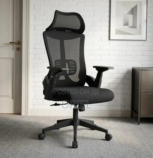 Orthopedic Office Chair - Black - 1