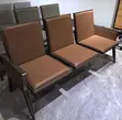 Bench ya Kisasa ya Kufunga Watu 3, Rangi ya Brown - 5