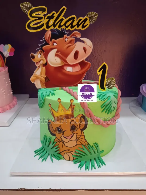 Lion King & Cars Themed Birthday Cakes - Villa Valentino - 1