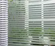 Lined Patterned Frosted Window Film - Privacy Glass Sticker - 2