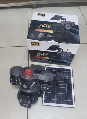 AOV V380 Solar 4G Triple Lens Outdoor CCTV