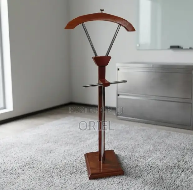 Mahogany Office Coat Hanger - 1