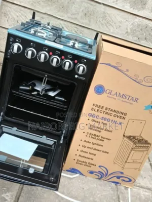 Glamstar Black 50x55 Standing Cooker 3+1 Burners