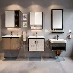 Scratch-Resistant Wall Mounted Bathroom Vanity Cabinet with Mirror