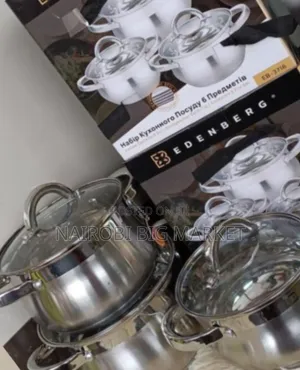 6pcs Edenburg Stainless Steel Cookware Set
