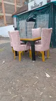 Set of 4 White Dining Chairs - 1