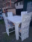 Set of 4 White Dining Chairs - 2
