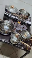 10pcs Edenburg Stainless Steel Gold Cookware Set - 2