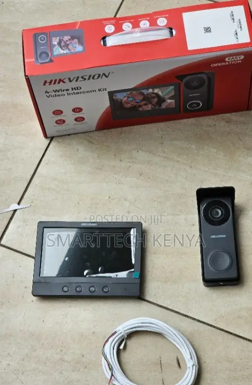 Wired Video Intercom System, 7-Inch Video Doorbell - 1