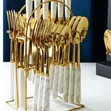 24pcs Marble Cutlery Set - 1