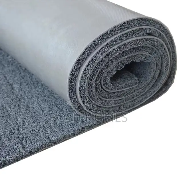 Heavy Duty PVC Grey Spaghetti Carpets - 1