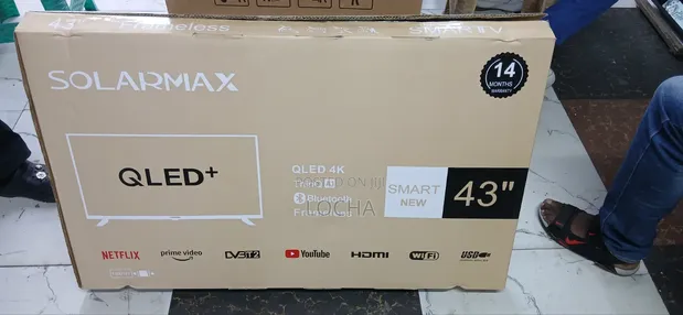 Solarmax 43" Smart QLED Frameless Android TV - 1