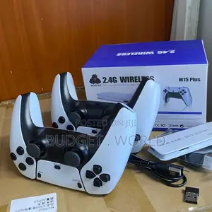 M15 Game Stick Nyeupe 64GB na Michezo 30,000+ Retro
