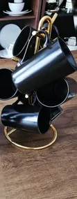 High Quality Black Mug Set (6pcs) - 1