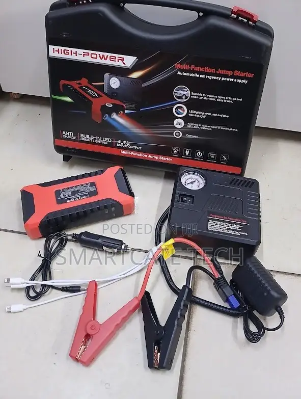 99800mAh Portable Jump Starter with Air Pump - 1
