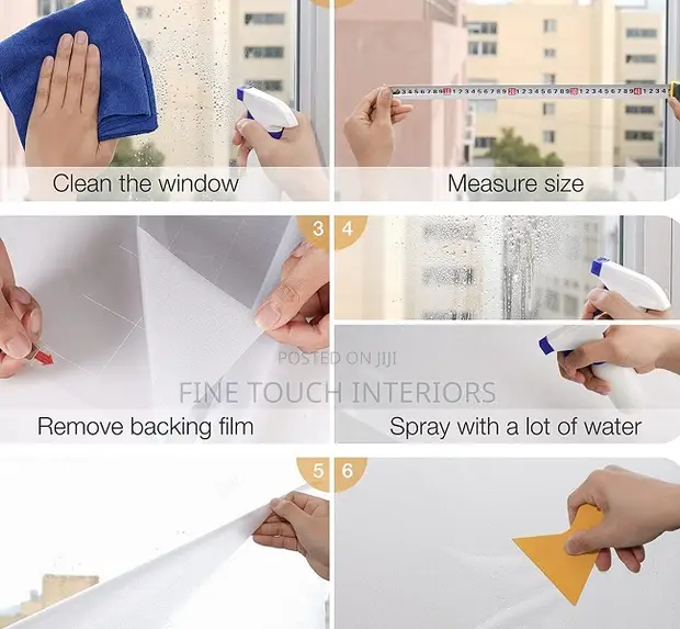 Window Frosting Film - Stylish Privacy Solution - 1