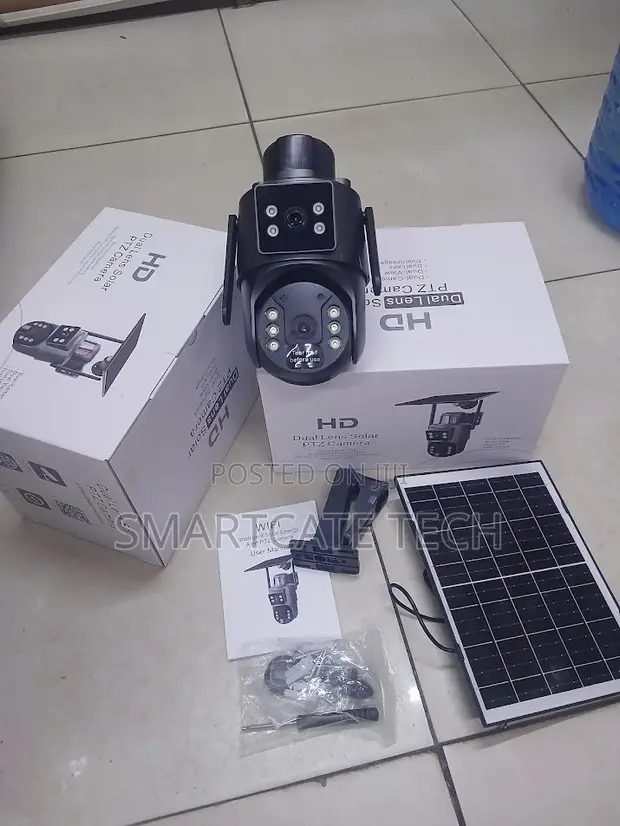 UBox Dual Lens 4G 4MP Solar Security Camera - 1