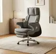 Executive Recliner CEO Office Chair - Gray Leather - 2