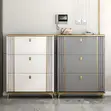 Modern Shoe Storage Cabinet - White - 4