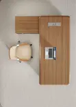 2M Executive CEO Desk - Kahawia - 4