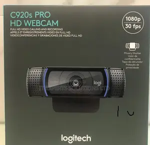 Logitech C920s Pro HD 1080p Webcam yenye Privacy Shutter