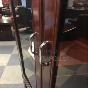 Kabati la Faili la Mbao za Mahogany Milango 3