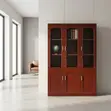 Kabati la Faili la Mbao za Mahogany Milango 3 - 4