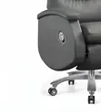 Kiti cha Ofisi cha Ngozi cha Executive chenye Backrest ya Juu - 3