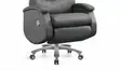 Kiti cha Ofisi cha Ngozi cha Executive chenye Backrest ya Juu - 4