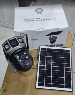 Kamera ya V380 Solar CCTV 4G Dual Lens PTZ