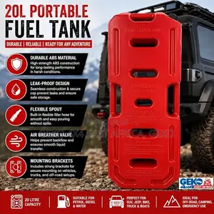 20L Jerry Can ya Mafuta Portable yenye Spout & Brackets